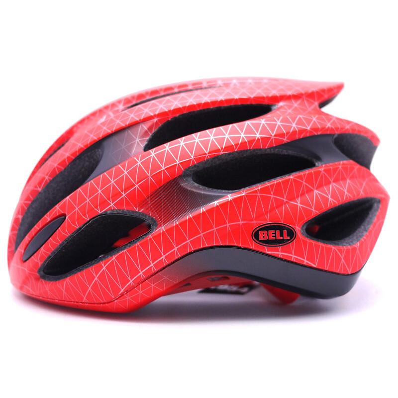 BELL 美国 Formula自行车骑行头盔公路山地男女单车头盔亚洲头型设计 红色 M码55-59cm